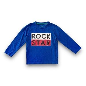 Mini Boden | Unisex Long Sleeve Flip Sequin Tee (5) 🎸